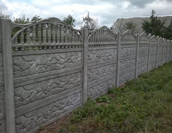 сборный бетонный забор