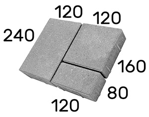 размеры плитки Новый город